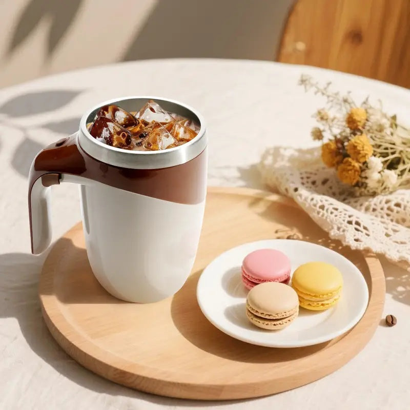 Automatic coffee stirring cup