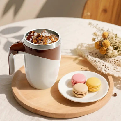 Automatic coffee stirring cup